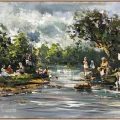 By the Riverbank Oil Painting