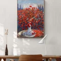 Poppies in the Glass Oil Painting