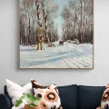 Journey Under the Snow Oil Painting