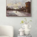 Winter in Istanbul Oil Painting