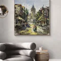 The Backstreets of Galata Oil Painting
