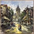 The Backstreets of Galata Oil Painting
