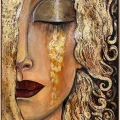 Golden Tears Oil Painting