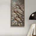 Birds in the Night Branches Oil Painting