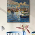 Denizle Baş Başa Yağlı Boya Tablosu