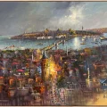 With the Spirit of Old Istanbul Oil Painting
