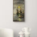 Yelkenlilerin Bekleyişi Yağlı Boya Tablosu