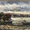 Çengelköy Pier Oil Painting