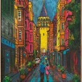 Galata’da Bir Gün Yağlı Boya Tablosu