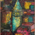 Zaman Yolcusu Galata Yağlı Boya Tablosu