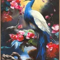 The Peacock and the Lost Spring Oil Painting