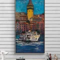 Trace of Barış Manço Ferry Oil Painting
