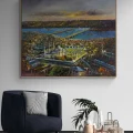 Süleymaniye Mosque from the Golden Horn Oil Painting