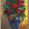 Kırmızı Güller Şarkısı Yağlı Boya Tablosu