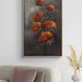 Red Wedding Flowers Oil Painting