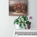 Velvet Flower in the Basket Oil Painting