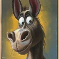 My Donkey Friend Oil Painting