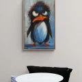 The Angry Penguin Oil Painting