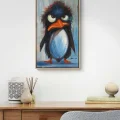 The Angry Penguin Oil Painting