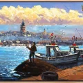 Salacakta Balıkçılar Yağlı Boya Tablosu