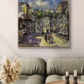 Sidewalk Stories Oil Painting