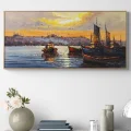Sessiz İstanbul Boğazı Yağlı Boya Tablosu