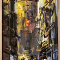 Galata Bir Sokak Yağlı Boya Tablosu