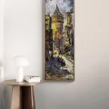 Galata Bir Sokak Yağlı Boya Tablosu