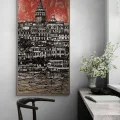 Galata’dan Yansıyan Yağlı Boya Tablosu