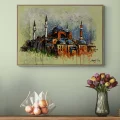 İhtişamlı Ayasofya Cami Yağlı Boya Tablosu