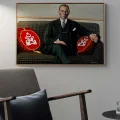 Cumhuriyetin Yüzü Atatürk Yağlı Boya Tablosu