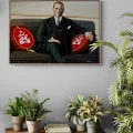 Cumhuriyetin Yüzü Atatürk Yağlı Boya Tablosu