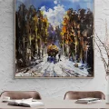 Life Beneath the Snow Oil Painting