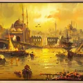 Eminönü’nde Bir Gün Yağlı Boya Tablosu
