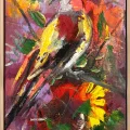 The Colorful Bird Oil Painting