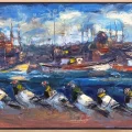 The Doves, Guardians of the Bosphorus Oil Painting