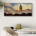 Galata Kulenin Fısıltısı Yağlı Boya Tablosu