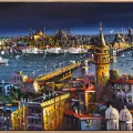 İstanbul Saklı Zaman Yağlı Boya Tablosu