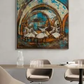 Whirling in the Mevlevi Lodge Oil Painting