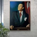 Atatürkün İzinde Yağlı Boya Tablosu
