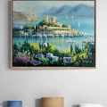Blue of Bodrum Castle Oil Painting