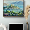 Blue of Bodrum Castle Oil Painting
