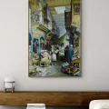 In the Old Istanbul Bazaar Oil Painting