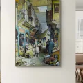 In the Old Istanbul Bazaar Oil Painting