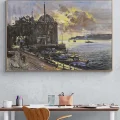Sunrise in Ortaköy Oil Painting