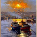 Silence on the Golden Horn Oil Painting