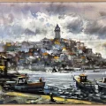 Eski İstanbul’un Işığı Yağlı Boya Tablosu