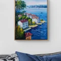 Waterfront Mansions on the Bosphorus Oil Painting