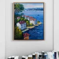 Waterfront Mansions on the Bosphorus Oil Painting