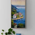 Tale of the Waterfront Mansions Oil Painting
